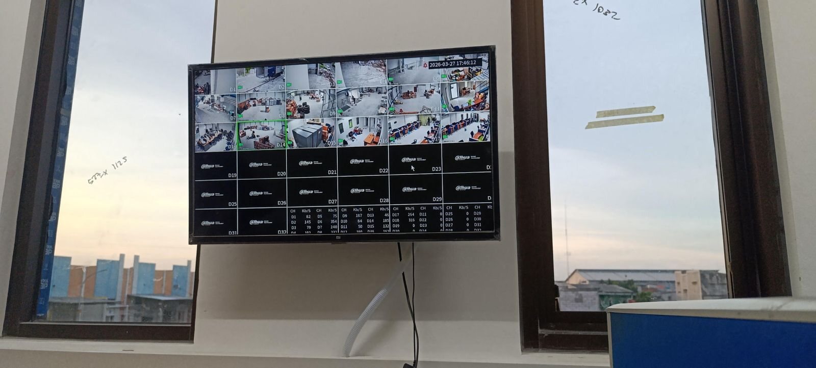 Monitor pemantauan CCTV 32 channel